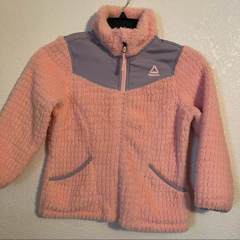 Reebok girls pink Sherpa jacket